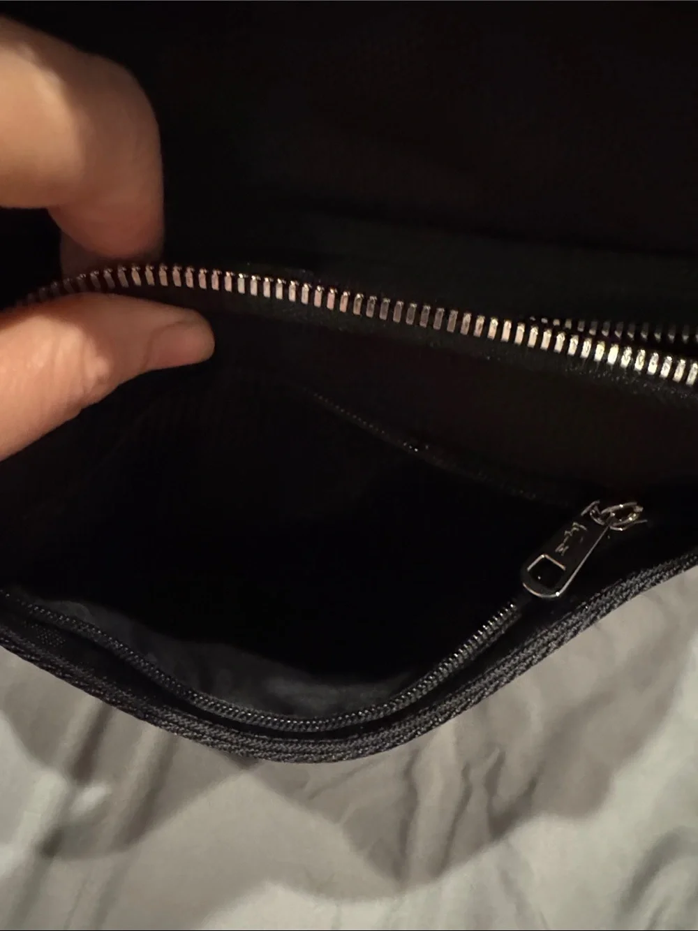 Lacoste Black Men's Backpack with Silver Logo Accent